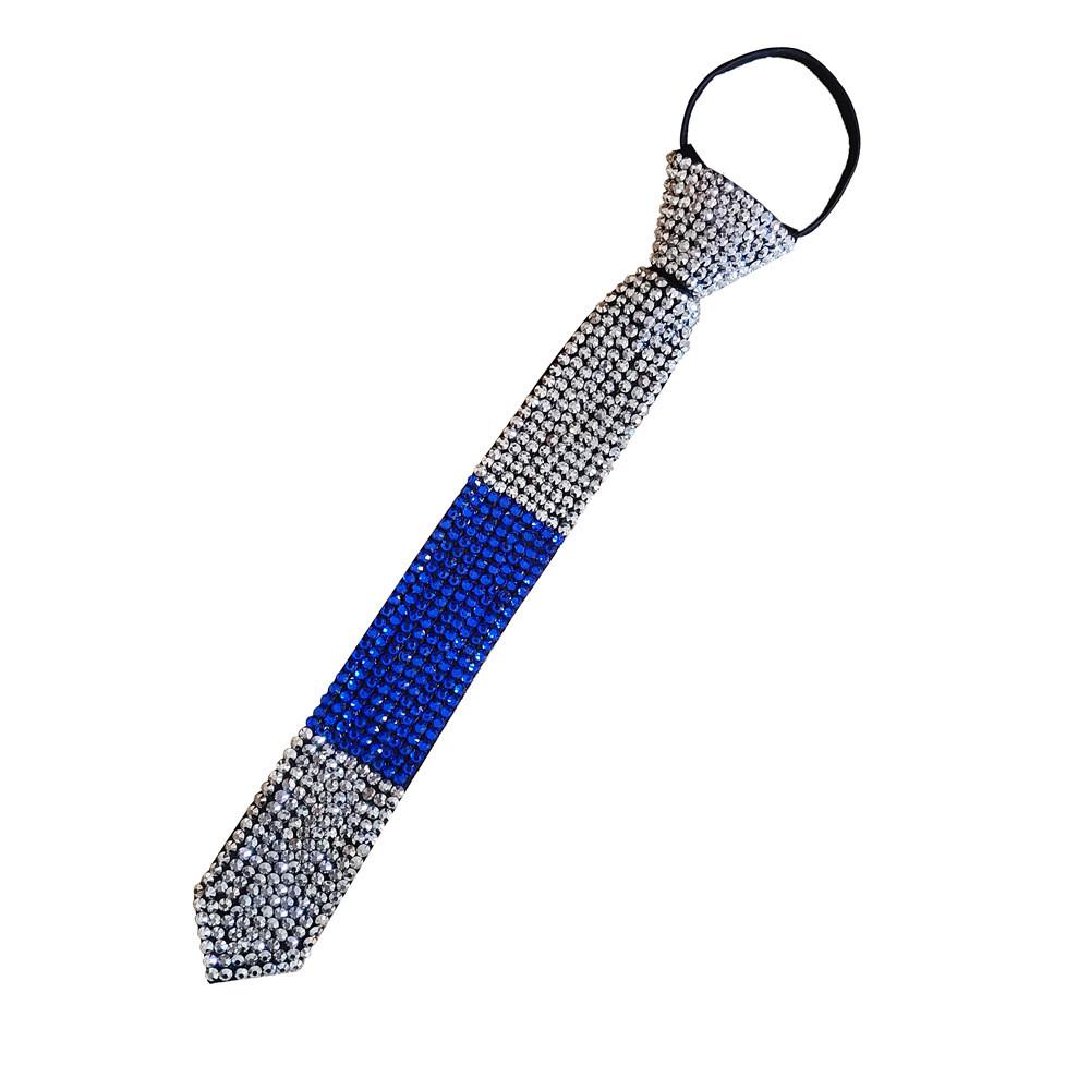 Diy Water Drill Tie Decoration With Rhinestones For Men And Women For Casual Fashion