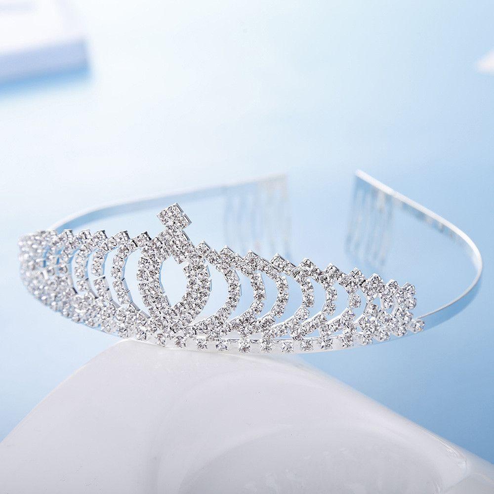 Rhinestones Crystal Headdress Crown Headbands Fashion Hair Accessories Princess Tiara Headpieces