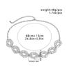 Fashionable Irregular Circle Waist Chain Necklace With Adjustable Metal Chain For Women Grunge And Steampunk Style