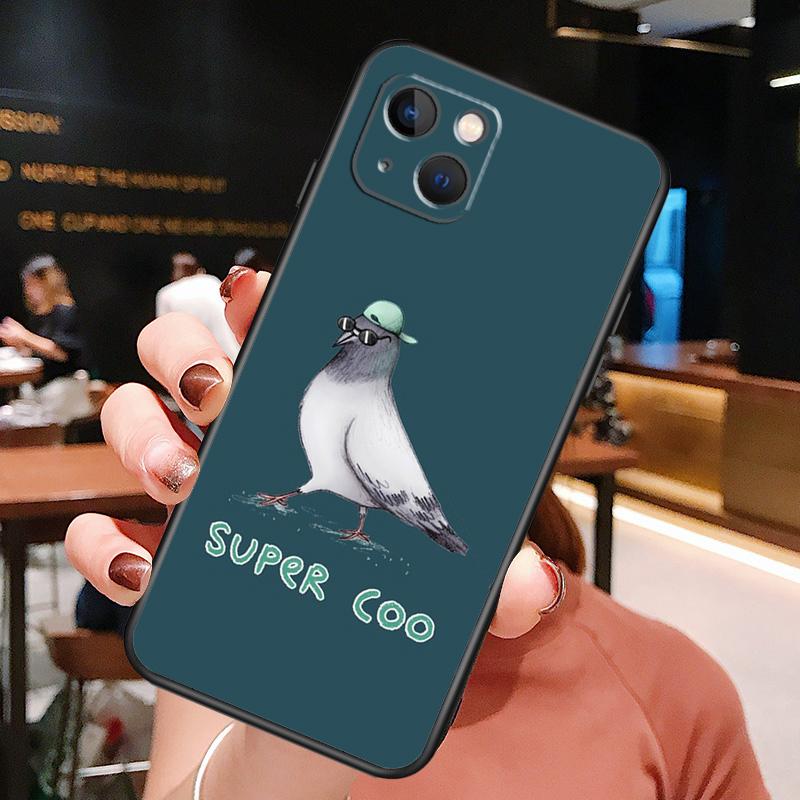 Pigeons Doves Birds Flock Phone Case For iPhone 16 Pro Max 15 14 12 11 13 Pro Max Plus 12 13 Mini XR 16e Funda Silione Cover