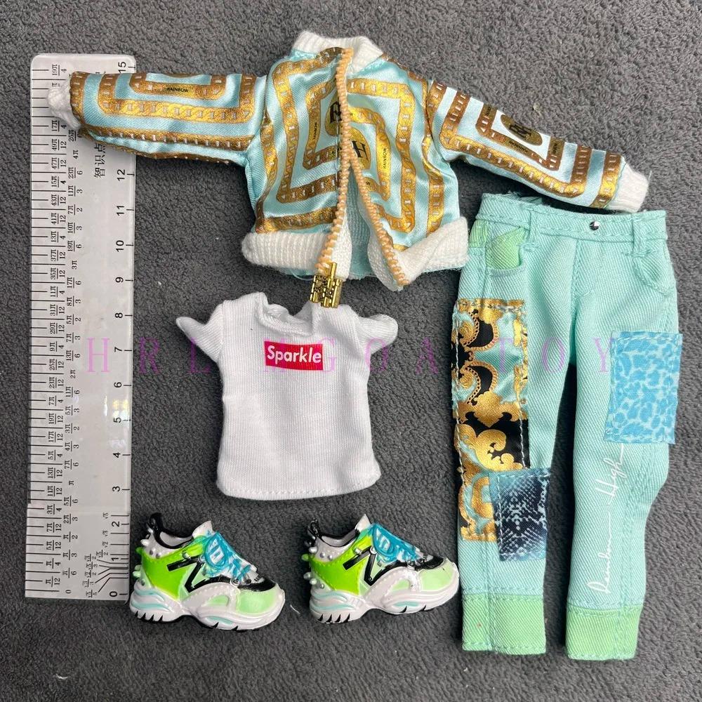 Original Multi Style Rainbow Middle School 28cm Doll Clothes and Shoes Set Fashion Dressing Girls' Holiday Gift Toys