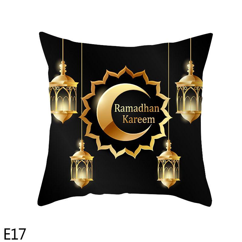 Heimdeko Ramadan & Eid Dekorative Digitale Druck Kissenbezüge Muster Kissenhülle Geeignet für Sofa Schlafzimmer Auto Kissenbezug