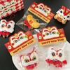 Bell Tassel Chinese New Year Plush Keyring Chinese Style Lion Dance Brooch  Gift Girl