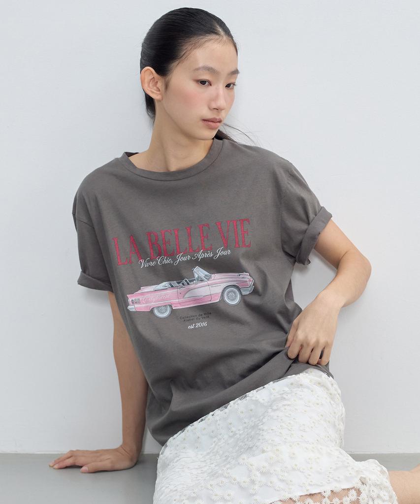 CITYBREEZE Car Graphic Loose Fit Short Sleeve T-Shirt_3 Colors