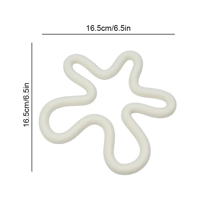 Silikon Tischmatte Unregelmäßige Geometrische Hitzebeständige Untersetzer Rutschfester Topfuntersetzer Getränkebecher Platzset Küche Topfuntersetzer