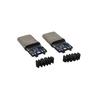 Type-C Male 3.0 OTG with 5.1K Resistor Plug, Auto-Solder & Wire Clamp USB Connector