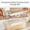 Clear Plastic Pasta Storage Container Airtight Rectangular Fresh Keeper Box Stackable Mouse-Proof Kitchen Containers Rice
