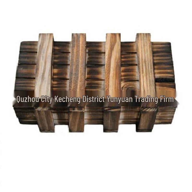 Vintage Three-Fold Magic Box: Kongming Lock Puzzle for Creative Escape Room Experience