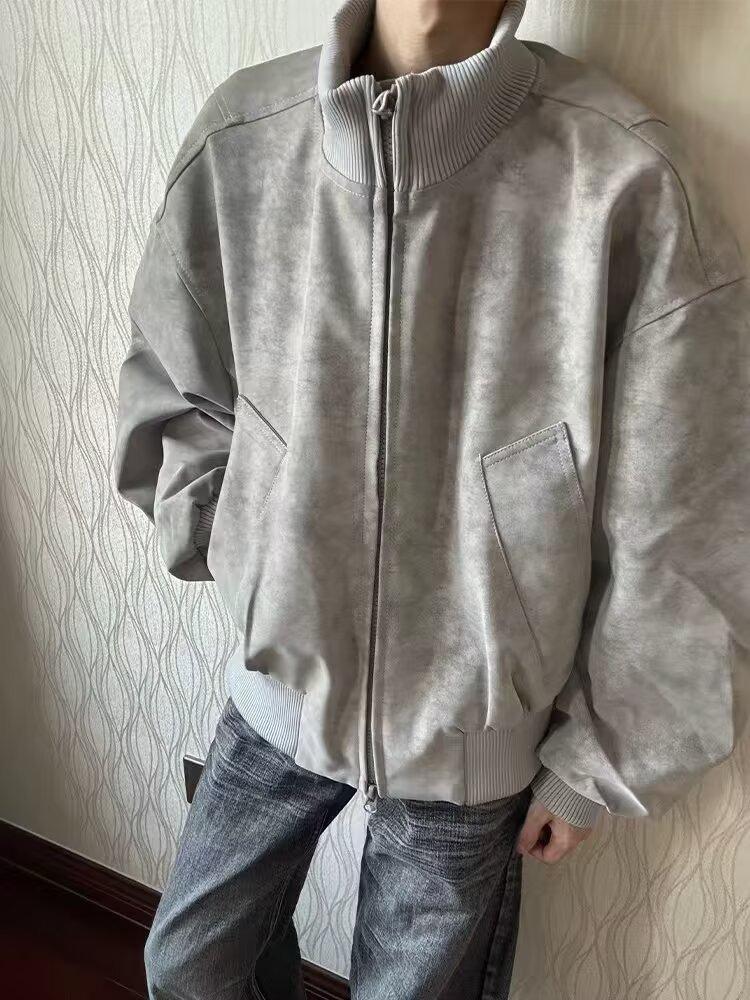 2025 Men's Trendy Loose Baseball Jacket - Spring/Autumn Casual American Fashion for Couples