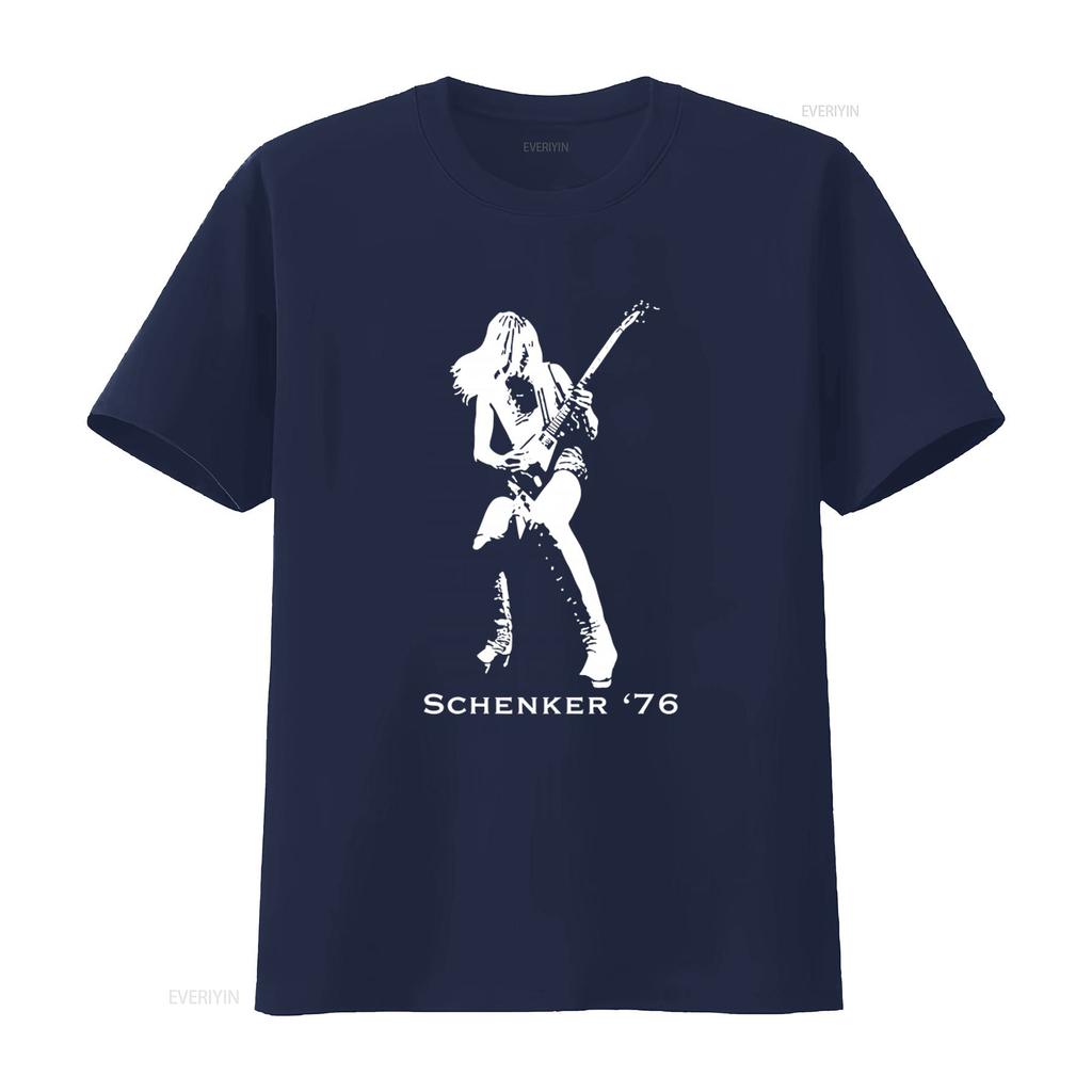 Vintage Michael Schenker 76 Gitarrist Rock Band Herren T-Shirt Königsblau Alle Größen Vintage Gewaschen Atmungsaktiv Leicht