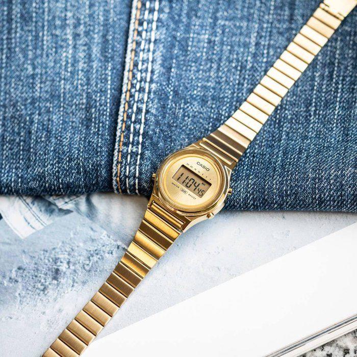 Uhr - CASIO - LA700WEG - Unisex - Goldfarben - Quarz - Digital