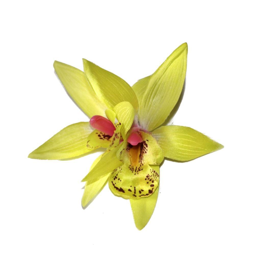 

Богемия Орхидея Зажим-уточка Ткань Корейский Стиль Заколки Имитация Цветка Заколка для Волос Умывание зелёный