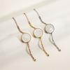 Sturdy Stainless Steel Lipstick Holder Bracelet Featuring Shell Design High Polish Finish for Everyday Wear