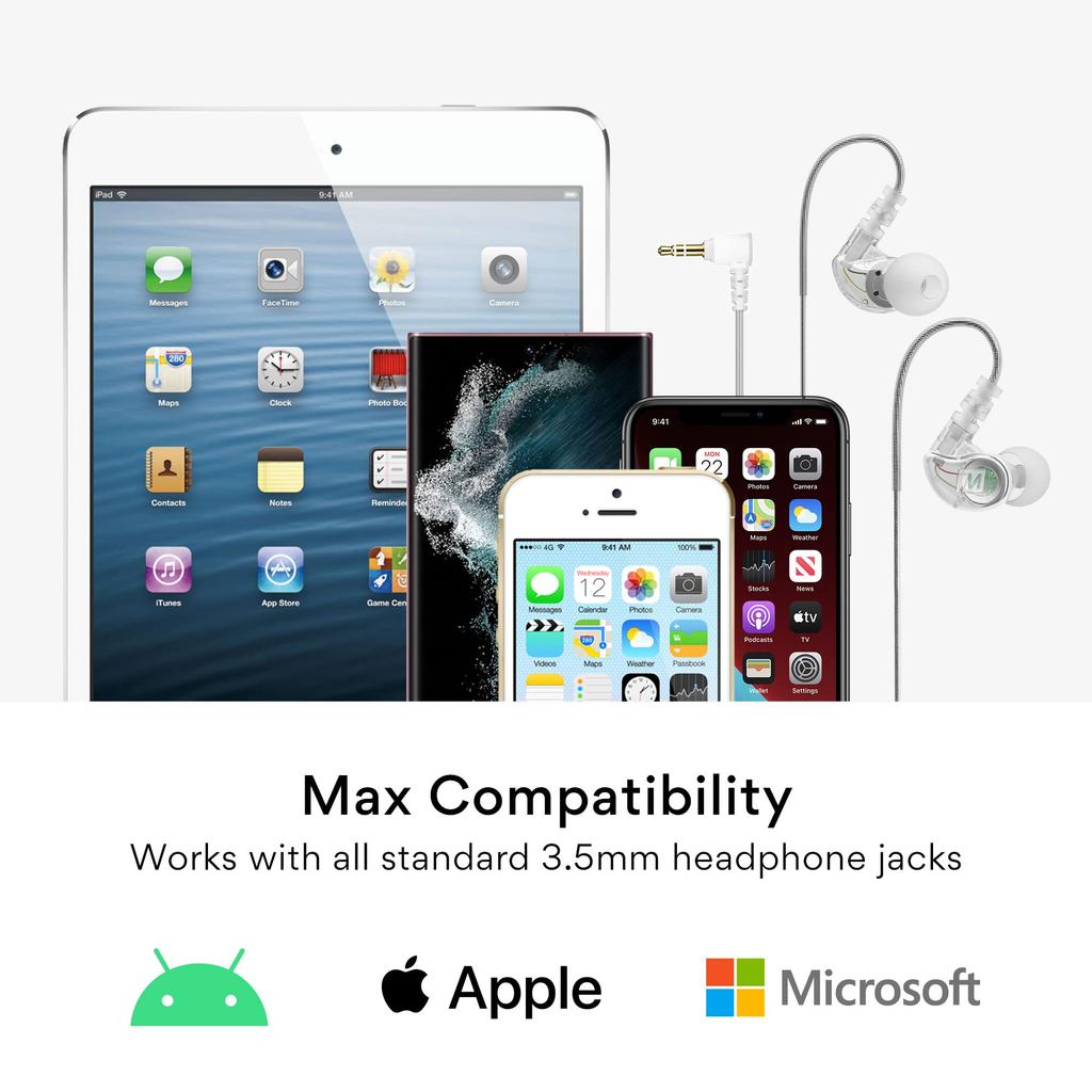 MEElectronics M6 Sportkopfhörer Klar Sport-Fi In-Ear Kopfhörer-M6-CL-MEE [Gebraucht]