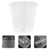 50Pcs Clear Plastic Plant Nursery Pots Small Clear Nursery Pots with Drainage Hole for Seedling Propagation Garden Balcony