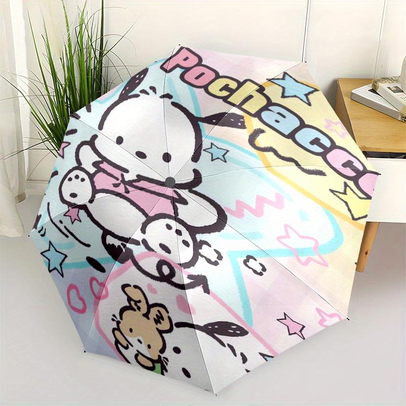 

Idea POCHACCO Automatic Opening and Closing Umbrella - Small Umbrella Suitable for Various Occasions, Portable 3-Fold Small Umbrella for Men and Women
