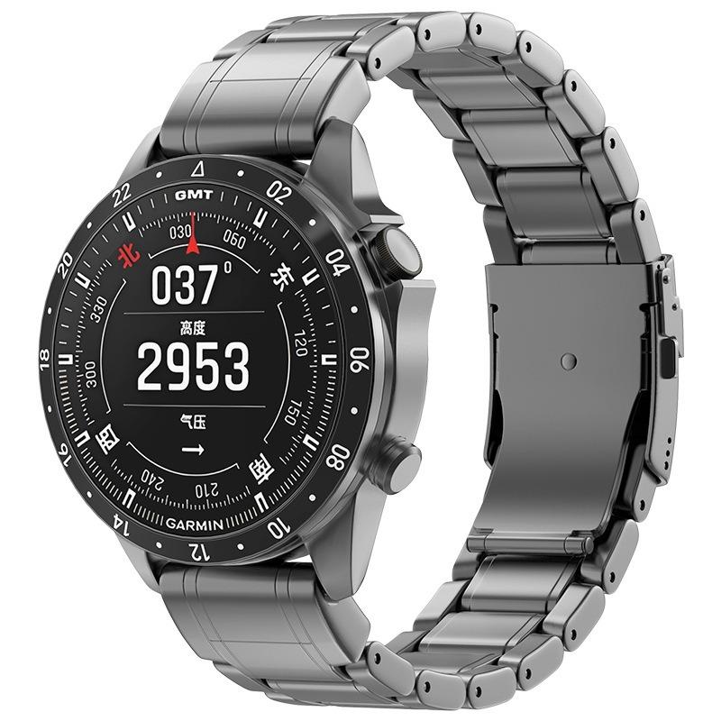 Pasek ze stopu tytanu do Garmin Aviator/Adventurer zamiennik opaski na rękę Garmin Fenix 8/Tactix 47mm 51mm 6/7X Forerunner 970 965