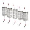 10PC Fishing Feeder Stainless Steel Bait Thrower Basket Feeder Holder Fishing Lure Cage Fishing Accessories Fishing Tackle