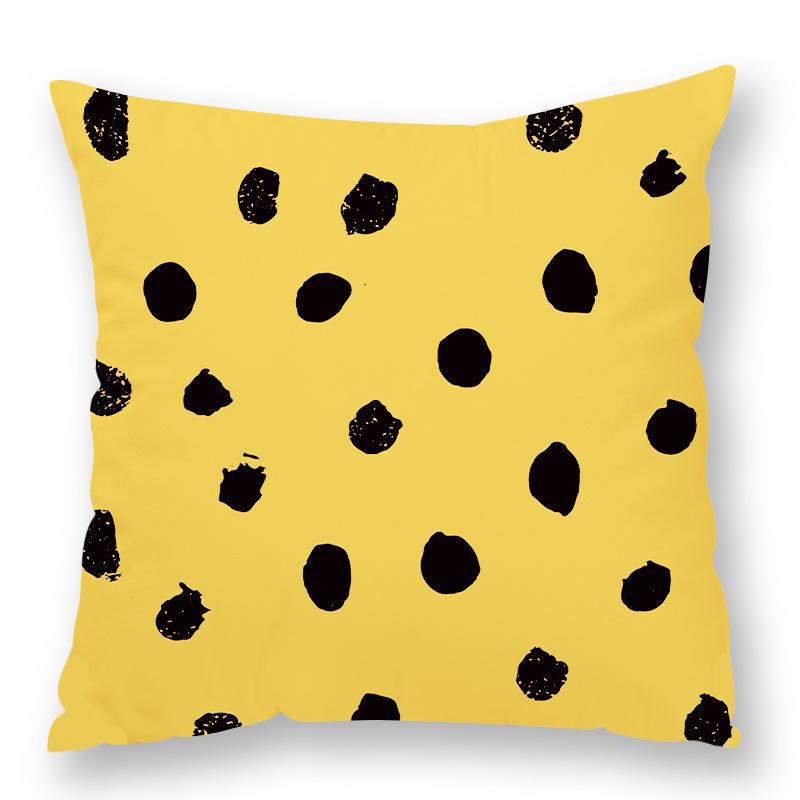 Fashionable Animal Spots Elements Cow Print Leopard Print Pillow Zebra Print Pillow Case Plush Sofa Car Waist