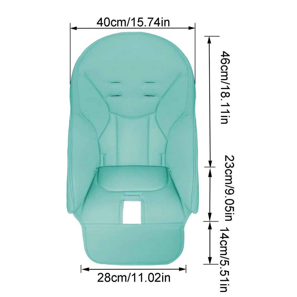 Kids Highchair Cushion Pad High Chair Dining Protection Cover Cushion PU Leather And Sponge Comfortable Seat Pad Boy And Girl