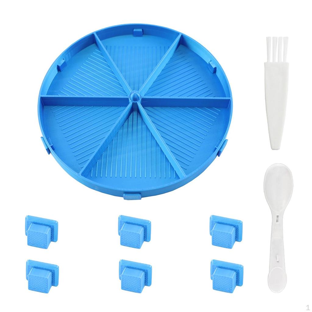 Tray with Spoon And Brush, Scratch-Resistant Versatile Art Supplies, Rhinestone Sorter for Nail
