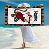 Custom Name Ultra-Soft Beach Towel with Maisy Mouse Theme,Ideal for Pool - Camping, Diving - Perfect Travel Essential, Vibrant Beach Towel.