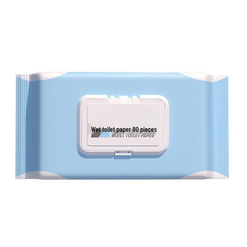 Hanging Biodegradable Wet Wipes Family Pack - Wall-Mounted Space-Saving Pure Water Toilet Paper Alternative