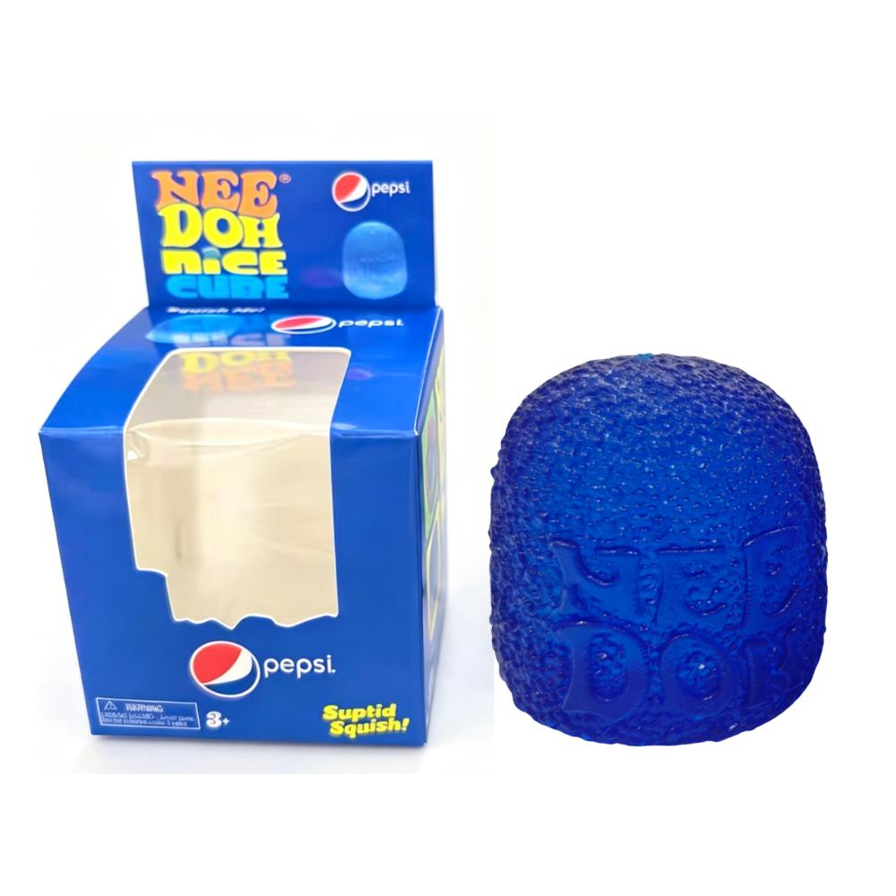 Dr Pepper x NeeDoh Nice Cube Squishy Zachte Knijpbare Fidget Cube Stressverlichting Angstverlichting Sensorisch Speelgoed voor Kinderen en Volwassenen