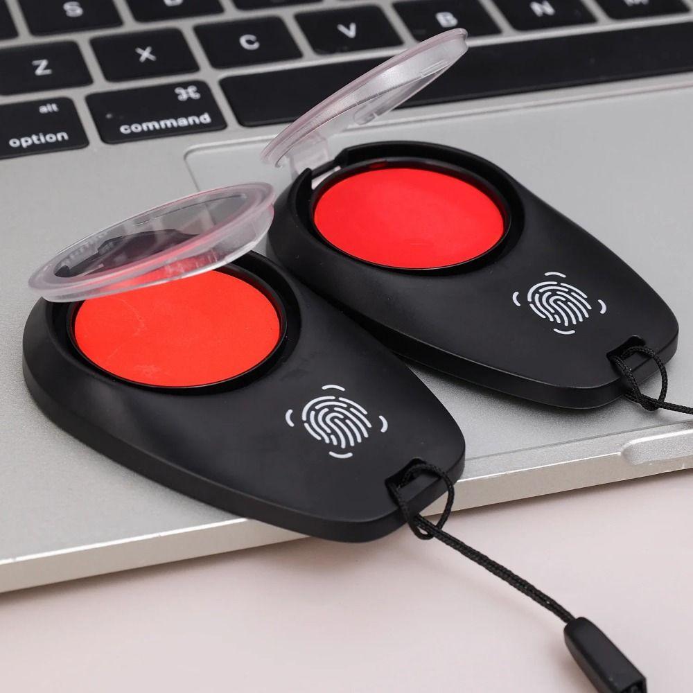 Clear Stamping Thumbprint Ink Pad Finger Printing Finger Signature Inkpad Red Stamp Pad  DIY Crafts