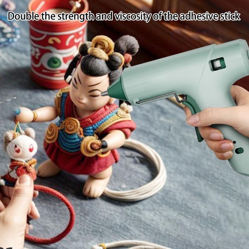 Fast Preheating Glues Guns Set Adhesive Sticks Craft Guns Suitable for Crafting Home Repairs Industrial Use Metal Stand
