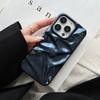 3D Electroplated Wrinkle Matte Case For iPhone 17 Air 16 15 14 Plus 13 12 11 Pro Max Aesthetic Wave Ruffle Soft Silicone Cover