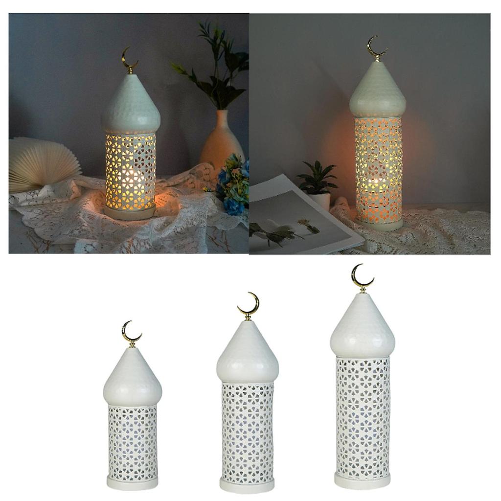 Decorative Candle Holder Ramadan Decoration Tea Light Holder Tabletop Ornament for Indoor Weddings Holiday Mantel Dining Room