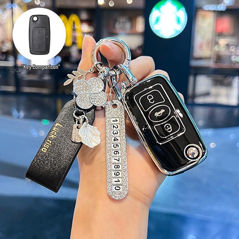 Key Case Cover for 2010-2013 Great Wall Tengyi C30 Folding Key