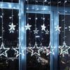 Light Curtain Christmas Garland Outdoor Garden Lights 120LED 2.5m