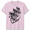 3 Cyclists Unisex T Shirt Cycling Bike Rider Cycle Gift Idea Graphic Tee