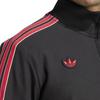 Adidas Originals Manchester Soft Comfortable Zip Collar Long Sleeve Jacket Men Jacket Black JF0358