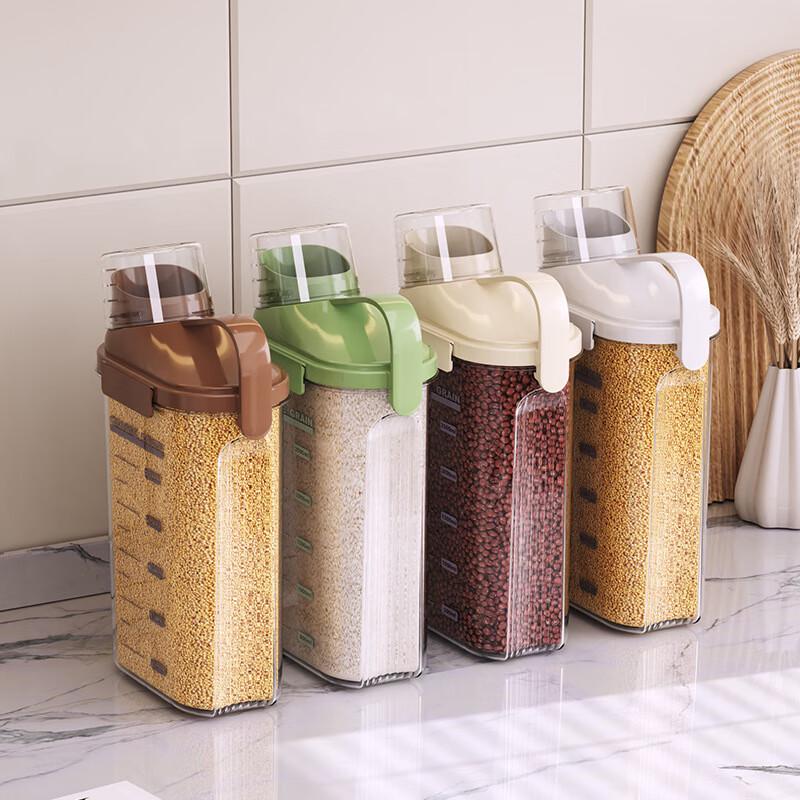 LISM Kitchen Rice and Grain Storage Container with Handle
