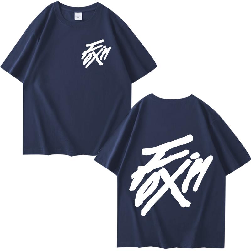 Kpop ATEEZ _FlX ON_ Merch Zipper T Shirt men women Oversized 100_ Cotton Hot sale short sleeve Summer top Unisex plus size tops