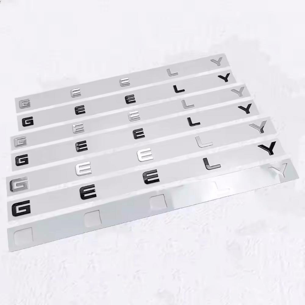 GEELY letter Label Badge trunk Car stickers for Geely Series Atlas EmgrandGT monjaro coolray modified body rear boot logo