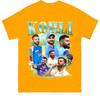 Virat Kohli Koszulka Męska z Nieautoryzowanym Nadrukiem Damskie Topy Koszulki