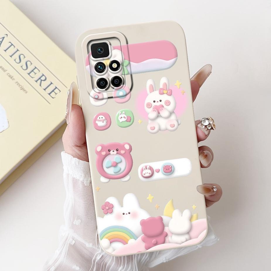 For Xiaomi Redmi 10 Case New Fashion Candy Painted Cover Soft TPU Phone Case For Redmi 10 Prime Redmi10 2022 Fundas 6.5'' Bumper