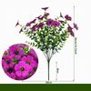 Pequeño Ramo Artificial y de Rosas con Flores de Seda y Plástico para Decoración del Hogar