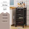 Household Multi-Layer Movable Pull-Out Storage Cart