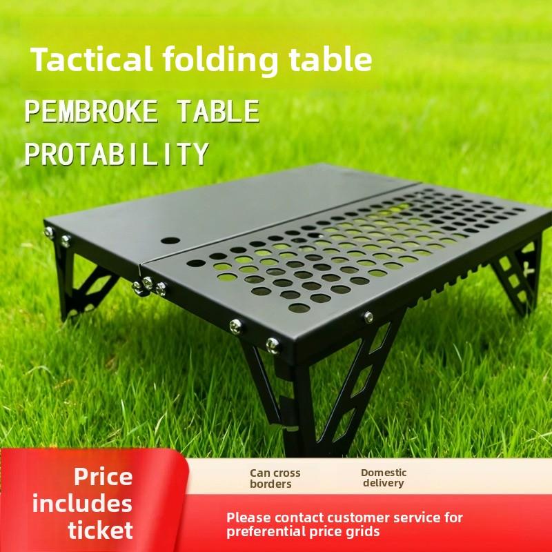 Mesa plegable portátil para camping senderismo picnic mesa de exterior ligera de metal