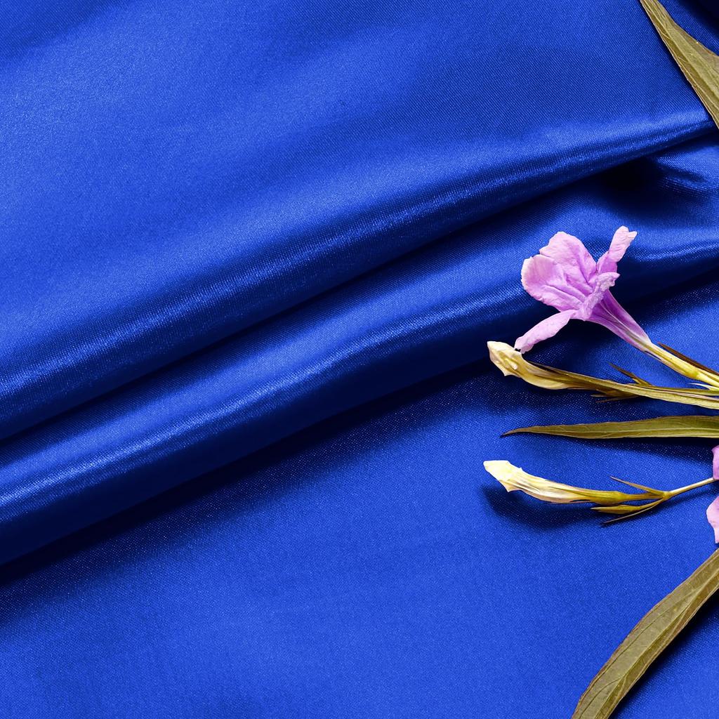 Tessuto Raso Solido, Tessuto Liscio Lucido e Setoso, Tessuto Raso Nuziale Liscio per Abiti da Sposa, Confezionamento Abbigliamento, Artigianato Fai-da-te, Cucito
