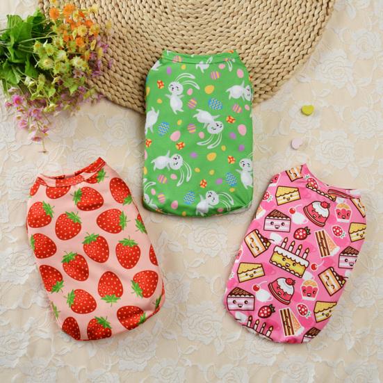 

Милый жилет для домашних животных без рукавов с тонким принтом, дышащий пуловер для собак и домашних животных, одежда для улицы L розы красного