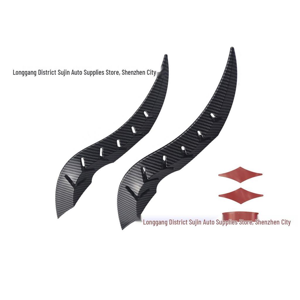Carbon Fiber Dragon Horn Roof Ornament Spoiler Fin for Various Car Models