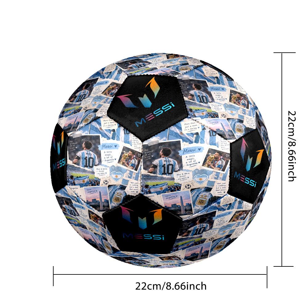 Messi 10 Number Afa Argentina Football Crest Size 5 Soccer Football Machine Sewn Indooroutdoor Training And Matches Sports Enthusiast Gifts
