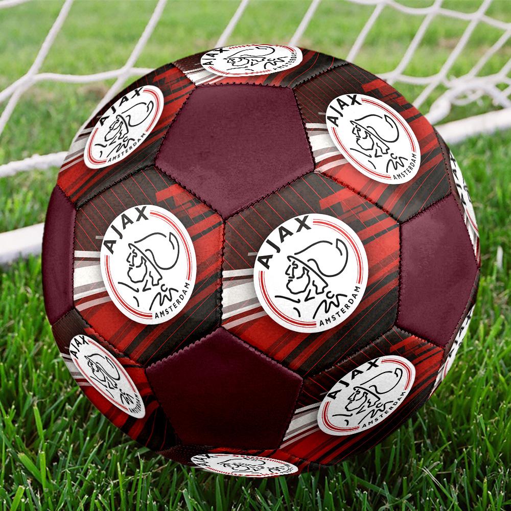 1pc Dynamic Ajax Amsterdam Crest Football Soccer Ball Size 5 Practice Ball Colorful Team Training Graduation Present