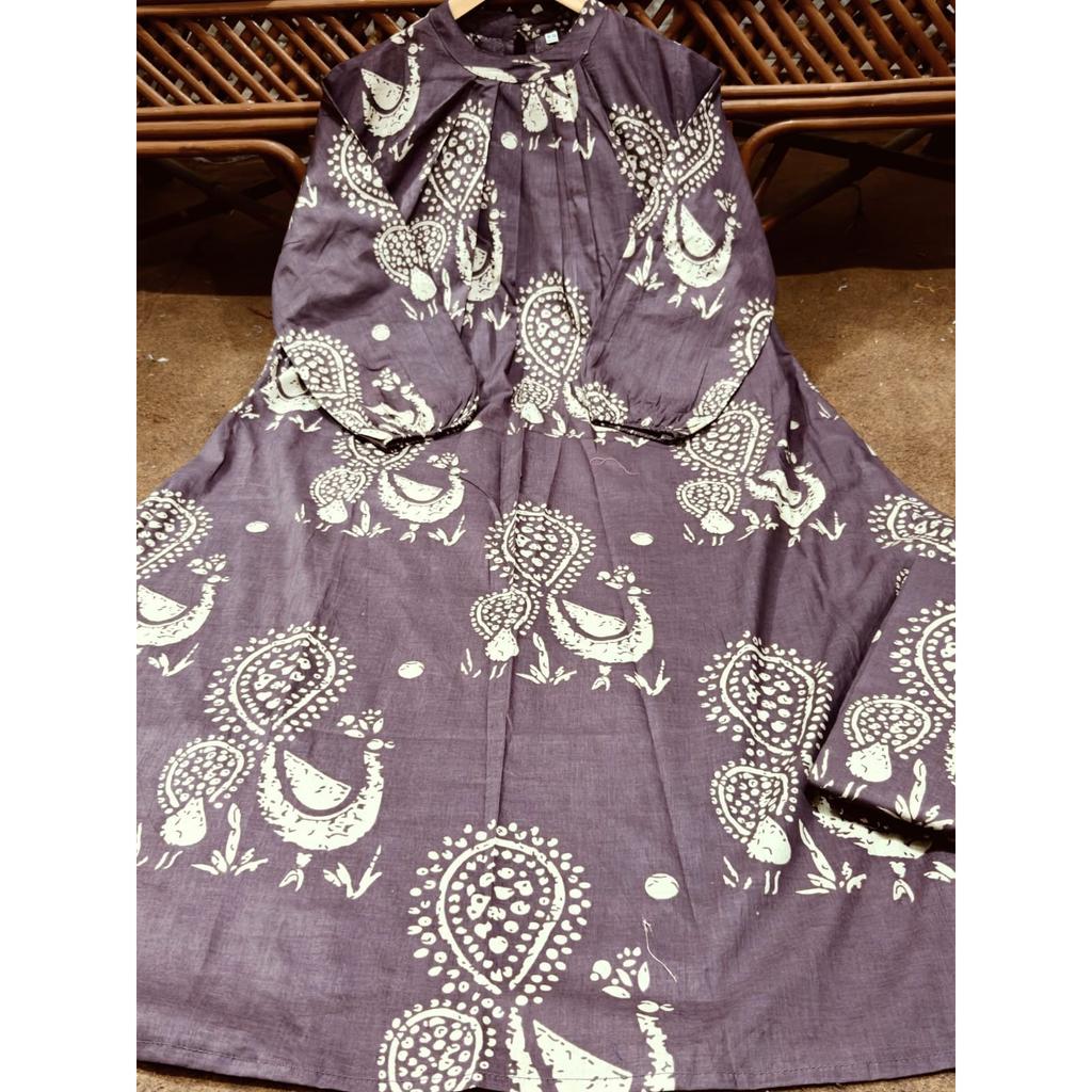 Pure Cotton Kaftan Styles Kurti Pant Set Women's Casual Wear Top Kurta Set Dress